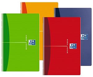 OXFORD Carnet piqué 90 x 140 mm 96 pages quadrillé 90g coloris aléatoire