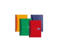 OXFORD Lot de 3 Carnets reliure intégrale 110 x 170 mm 180 pages Quad 5x5 90g Coloris aléatoire