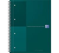 Oxford – Carnet Spiral-Blk-Oxf-International, A4+, lignes vertes | 5 pièces