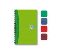 Oxford Carnet spirale Office Essentials 9 x 14 cm petits carreaux 5 mm 100 pages couleurs assorties