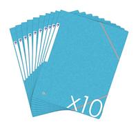 Oxford Chemise 3 rabats, Bleu clair, Lot de 10