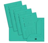 Oxford Chemises sous-dossiers 2 rabats A4 en kraft 240g vert pastel - Lot de 25