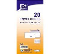 Oxford - chotel enveloppes précasées, dl, blanches, 110 x 220 mm - pour le marché: f -poids: 80 g, adhésion avec bande siliconée G