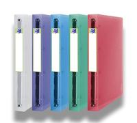 OXFORD Classeur 2nd Life A4XL Dos 40mm 4 Anneaux Ronds Couverture Polypro Coloris Assortis