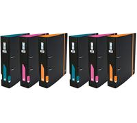 OXFORD Classeur à Levier For Students A4XL Dos 70mm 2 Anneaux Couverture Polypro Expansé Coloris Bicolores Assortis (Lot de 2)