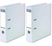 OXFORD Classeur à Levier Smart Pro+ A4XL Dos 80mm 2 Anneaux Couverture Polypro Rembordée Blanc (Lot de 2)