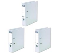 OXFORD Classeur à Levier Smart Pro+ A4XL Dos 80mm 2 Anneaux Couverture Polypro Rembordée Blanc (Lot de 3)
