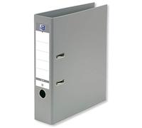Classeur à levier Oxford plastique dos 8 cm A4 - gris