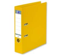 OXFORD Classeur à Levier Smart Pro+ A4XL Dos 80mm 2 Anneaux Couverture Polypro Rembordée Jaune