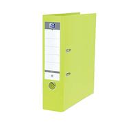 OXFORD Classeur à Levier Smart Pro+ A4XL Dos 80mm 2 Anneaux Couverture Polypro Rembordée Vert Clair