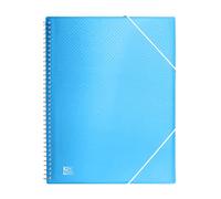Oxford, Classeur à pochettes plastique A4, 30 pochettes transparentes, couleur bleue