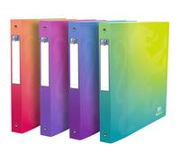 Oxford Classeur A4+ School Life Fusion - 4 Anneaux - Dos de 4 cm - Assortis