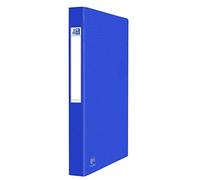 OXFORD Classeur Eurofolioplus A4 Dos 35mm 2 Anneaux Couverture Carte Bleu