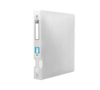 OXFORD Classeur Hawaï A4XL Dos 40mm 4 Anneaux Ronds Couverture Polypro Incolore