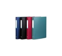 OXFORD Classeur Memphis A4 Dos 20mm 4 Anneaux Ronds Couverture Polypro Coloris Assortis