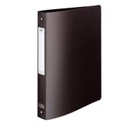 OXFORD Classeur Memphis A4 Dos 40mm 4 Anneaux Ronds Couverture Polypro Noir