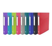 Oxford Classeur Osmose A4 Dos 40 mm 4 Anneaux Ronds Couverture Polypro Coloris Assortis