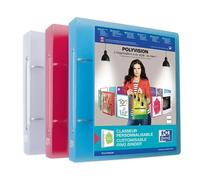 Classeur à anneaux de présentation ELBA POLYVISION, 40 mm, 170 x 220 mm en PP, mécanisme de fermeture éclair à 2 anneaux, largeur du dos : 40 mm,