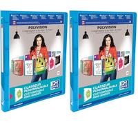 OXFORD Classeur Polyvision A4 Dos 20mm 4 Anneaux Ronds Couverture Polypro Bleu (Lot de 2)