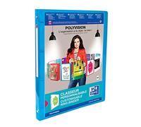 Classeur à anneaux de présentation ELBA POLYVISION, 20 mm, assorti en PP, DIN A4, mécanisme de fermeture éclair à 4 anneaux, largeur du dos : 20 mm, - 12 pièces (959034-20)