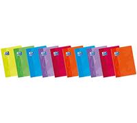 Oxford Classic - Pack de 10 cahiers grapadas avec couverture souple Format A5 +