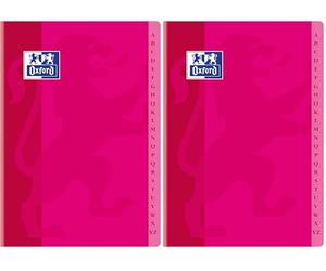 Oxford Classique Répertoire agrafé A4 96 pages petits carreaux 5 x 5 mm Couleurs Aléatoires (Lot de 2)