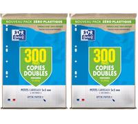 Oxford Copies Doubles 300 Pages A4 Petits Carreaux 5mm (Lot de 2)