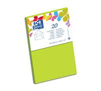 Oxford Correspondance Lot de 10 Enveloppes Format visite Vert Anis