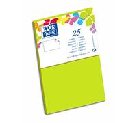 Oxford Correspondance Lot de 10 Papier couleur Cartes format visite 8,2 x 12,8 cm Vert Anis