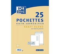 Pochette Oxford 229X324 X25 Kraft Blond Auto Adhesive