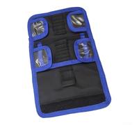 Oxford Drill Bit Case 55 Slots Zipper Storage Bag(For 24pcs bits) | 55 spacious slots, pour clear label inside, water resistant oxford, smooth zipper, sturdy carry handle