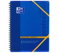 Cahier Oxford enseignants professeur principal A4+ réglure spécifique 156 pages reliure spirale coloris assortis