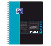 OXFORD Etudiants Cahier Spirale Multinotes au Format A4+ 160 Pages Grands Carreaux Seyès - Cahier avec 3 Intercalaires