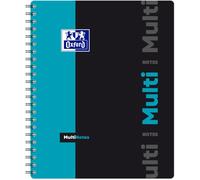 OXFORD Etudiants Cahier Spirale Multinotes au Format A4+ 160 Pages Petits Carreaux 5mm - Cahier avec 3 Intercalaires