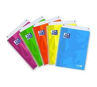 Oxford 400139394 bloc-notes A4 120 feuilles Couleurs assorties