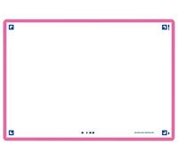 Oxford Flash 2.0 Lot de 80 Fiches Flash Cards Format A6 (10, 5 x 14, 8cm) fond Blanc Uni Recto/Verso - cadre Fuchsia - Fiches Bristol