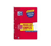 Oxford Fm Detachables Oxford School A4 300p 90g Perforees 4 Trous Seyes
