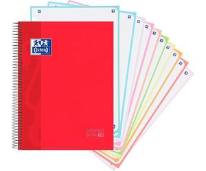 Oxford Hamelin A4 Carnet de notes 10 couleurs 5x5 Grille Transparent Transparent One Size