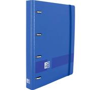 Oxford Hamelin Classeur 4 Anneaux A4+ Polyfoam Plastique Avec Caoutchouc Incluant Grille 5x5 Recharge Avec 5 Bandes Live & Go