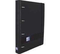 Oxford Hamelin Classeur 4 Anneaux A4+ Polyfoam Plastique Avec Élastique Inclut Recharge Quadrillée 5x5 Avec 5 Élastiques Live & Go