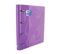 Oxford Hamelin Classeur 4 Anneaux Avec Recharge Et Élastique A4+ Couverture Extra-loss Avec 100 Feuilles Quadrillées 5x5