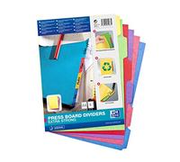 Elba Intercalaires carton neutres A4 – 6 touches multicolore – carte lustrée 450 g