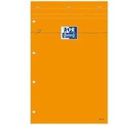 Oxford l8maa bloc agrafé perforé 160 pages 210x315 ligné 80 g jaune 100106287 G