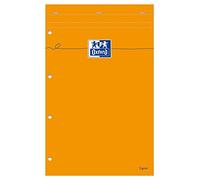 Oxford L8MAA Bloc Agrafé/perforé 160 pages 210X315 Ligné 80 g Jaune