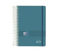 Oxford Live & Go Agenda 2026/2027, un jour par page, couverture en plastique, 12 x 18 cm, espagnol, couleur aqua
