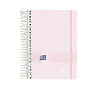 Oxford Live & Go Agenda 2026/2027, un jour par page, couverture en plastique, 12 x 18 cm, espagnol, couleur rose pastel