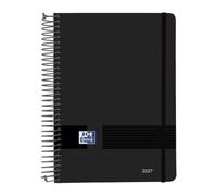 Oxford Live & Go Agenda annuel 2027, 1 jour par page, format A5 | Spirale, espagnol, couleur noire