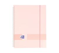 Oxford Live & Go Classeur en plastique A4 40 pochettes transparentes Rose chewing-gum