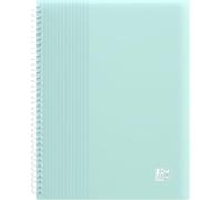 OXFORD lot de 1 Porte fiches bristol A5 School Life 80 vues / 40 pochettes Couverture Polypro Pastel Couleurs Assorties