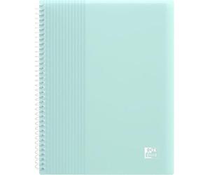 OXFORD lot de 1 Porte fiches bristol A5 School Life 80 vues / 40 pochettes Couverture Polypro Pastel Couleurs Assorties